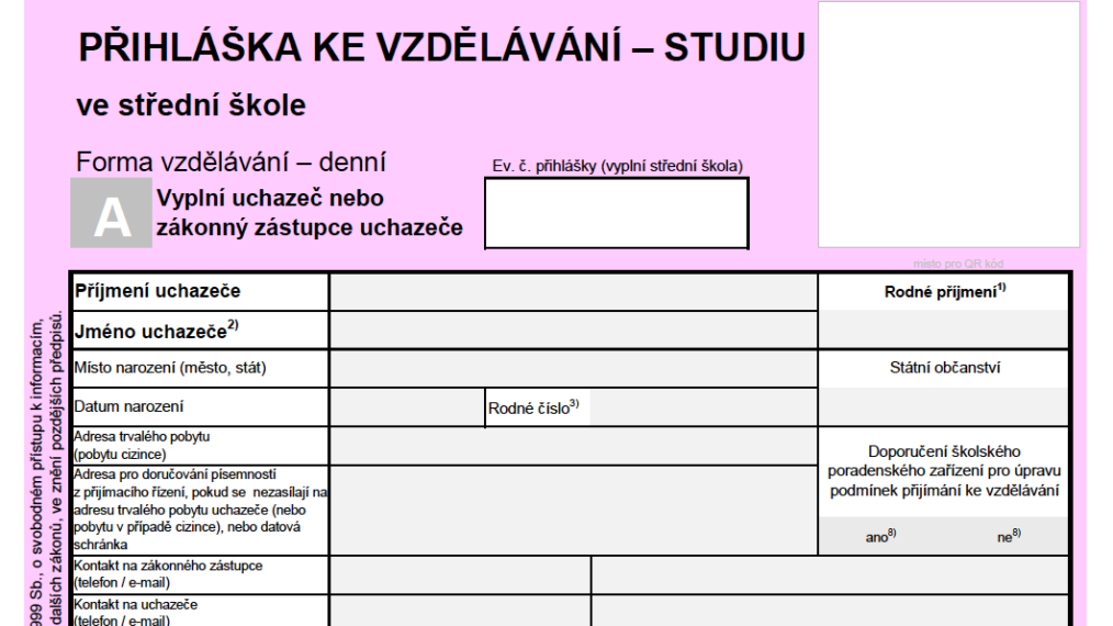 Podání přihlášky na střední školu krok po kroku - Edulio